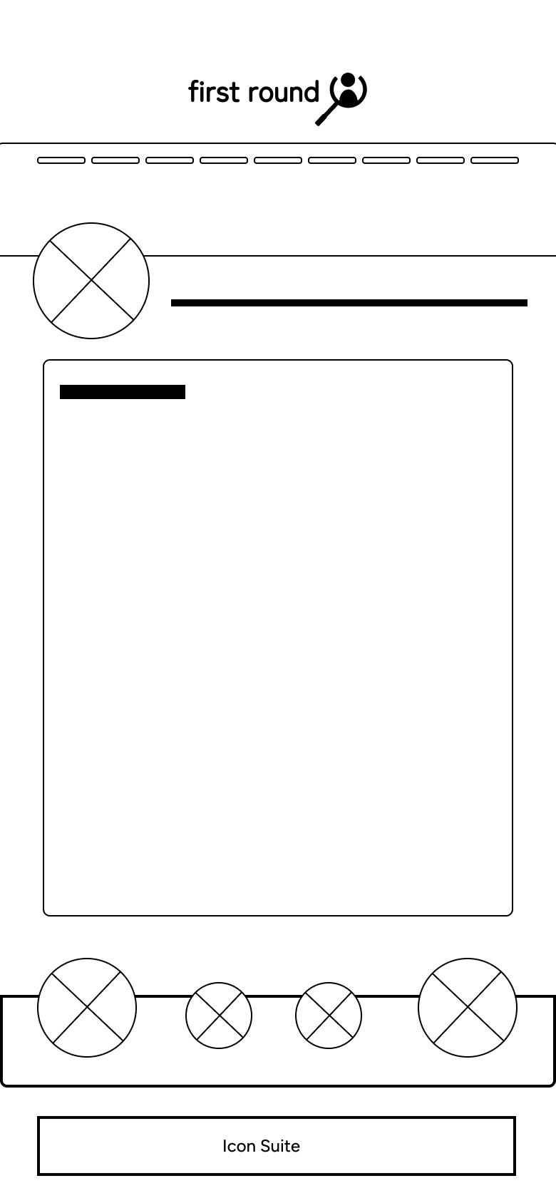 Resume Digital Wireframe